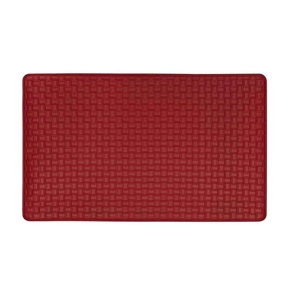 Embossed Leather-Like Anti-Fatigue Mat, 20" x 39", Lava